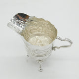 Sterling Silver Farmyard Animal Pattern Cream Jug Vintage 1971 Birmingham