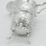 Sterling Silver Farmyard Animal Pattern Cream Jug Vintage 1971 Birmingham