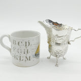 Sterling Silver Farmyard Animal Pattern Cream Jug Vintage 1971 Birmingham