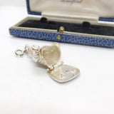 Sterling Silver Hidden Bottom Buddha Locket Pendant Vintage 1978 London