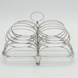 George III Sterling Silver Circular Form Toast Rack Antique 1802 Sheffield