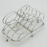 George III Sterling Silver Circular Form Toast Rack Antique 1802 Sheffield