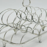 George III Sterling Silver Circular Form Toast Rack Antique 1802 Sheffield
