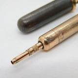 Victorian Rose Gold & Cut Steel Propelling Pencil Fob Pendant Antique c1880