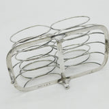 George III Sterling Silver Circular Form Toast Rack Antique 1802 Sheffield