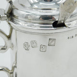 Irish Sterling Silver & Connemara Marble Mustard Pot Vintage 1967 Dublin