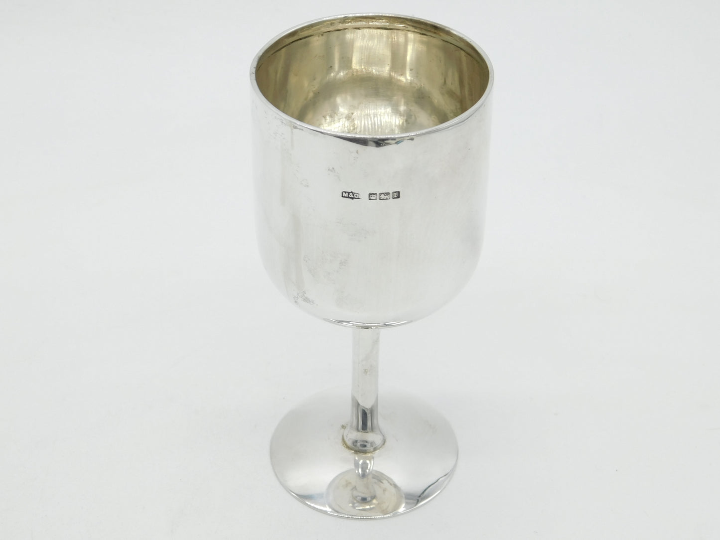 Edwardian Sterling Silver Wine Goblet or Chalice Antique 1909 Sheffield