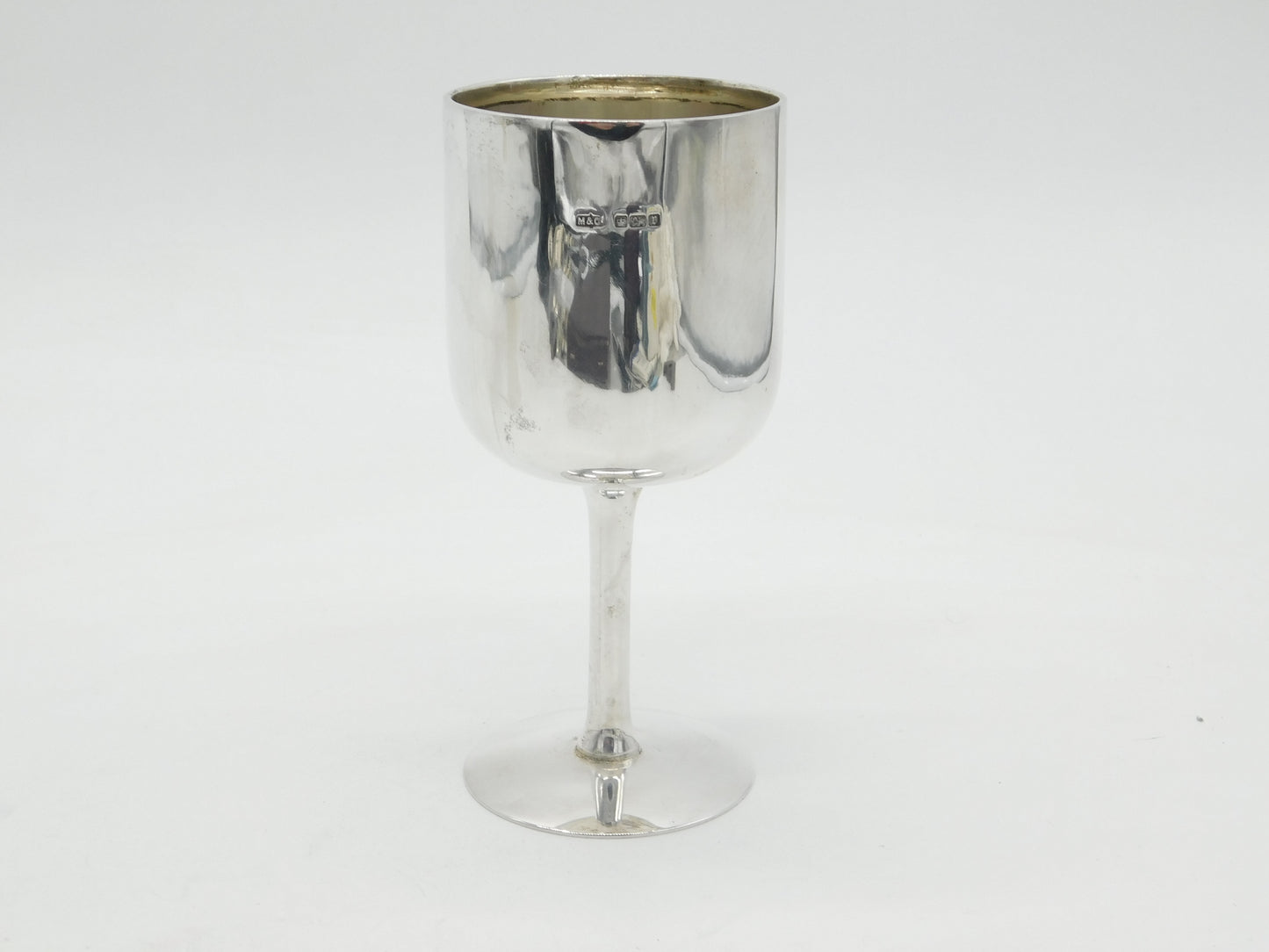 Edwardian Sterling Silver Wine Goblet or Chalice Antique 1909 Sheffield