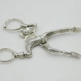 George IV Sterling Silver Harlequin Monkey Novelty Sugar Nips Antique c1830