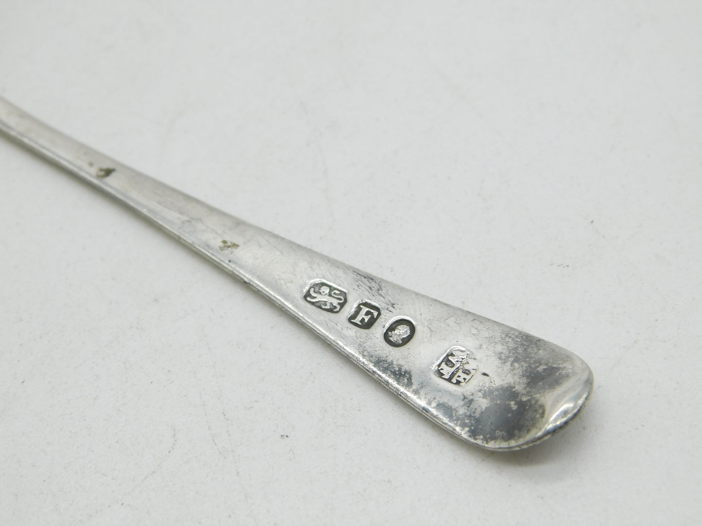 George III Sterling Silver Tea Caddy Spoon Antique 1801 London Eley & Fearn