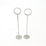 Pair of Victorian Sterling Silver Ice Crushers Antique 1846 Sheffield Floral Motif