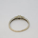9ct White Gold, Citrine & Spinel Dress Ring Vintage 2006 Birmingham