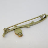 Edwardian 9ct Gold & Sterling Silver Perched Owl on Branch Brooch Antique c1910