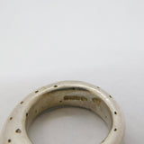 Studio Jewellery Sterling Silver Black Diamond Dress Ring Vintage 2007 Sheffield