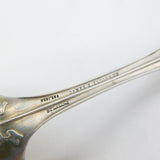 American Sterling Silver Caster Spoon with Ram Detail Antique c1900 Art Nouveau