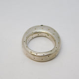 Studio Jewellery Sterling Silver Black Diamond Dress Ring Vintage 2007 Sheffield