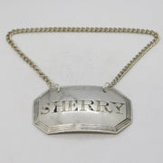 Early Victorian Sterling Silver Sherry Decanter Label Antique 1838 London