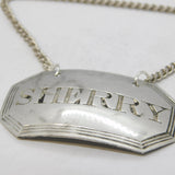 Early Victorian Sterling Silver Sherry Decanter Label Antique 1838 London