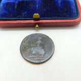 King George I Farthing Coin 1719 Fair-Poor Condition Antique Early Georgian