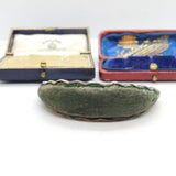 Rare Fan Shaped Sterling Silver Pin Cushion Antique 1913 Art Deco Birmingham