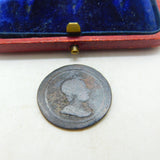 King George I Farthing Coin 1719 Fair-Poor Condition Antique Early Georgian