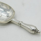19th Century Russian Silver Monogram  Tea Caddy Spoon Antique c1880