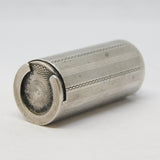 Scandinavian .830 Silver Lucky Horseshoe Coin Holder Fob Antique c1920 Deco