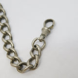Victorian Sterling Silver Albert Watch Chain Antique 1893 Birmingham