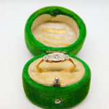 Victorian 18ct Yellow Gold & Diamond Set Band Ring Antique c1890