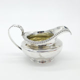 Georgian Sterling Silver Cream Jug Dove Crest Antique 1829 London Gilded