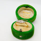 Victorian 18ct Yellow Gold & Diamond Set Band Ring Antique c1890