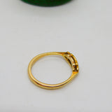 Victorian 18ct Yellow Gold & Diamond Set Band Ring Antique c1890