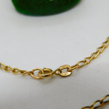 9ct Yellow Gold Essential Cable Link Chain Necklace Vintage c1970 38cm Length