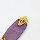 French Yellow Metal Ornate Sewing Chatelaine Clip Antique Regency c1830