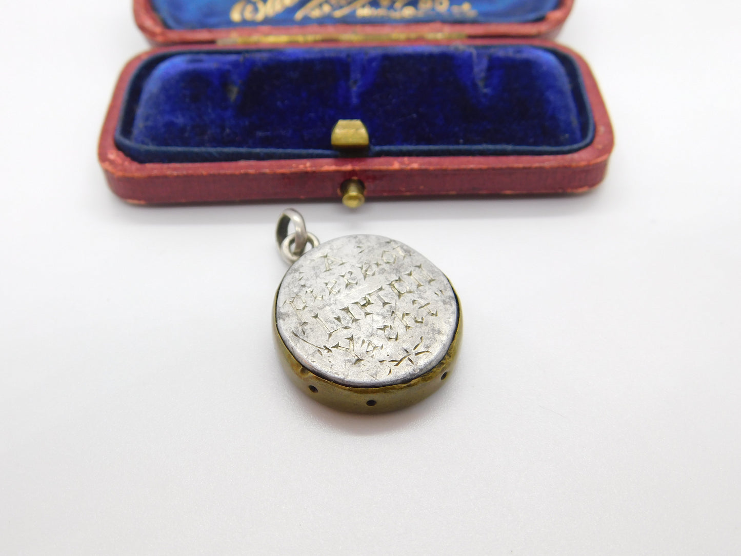 Victorian Maritime Charm Formed of 'A Piece of Lipton's Yacht' Antique c1898