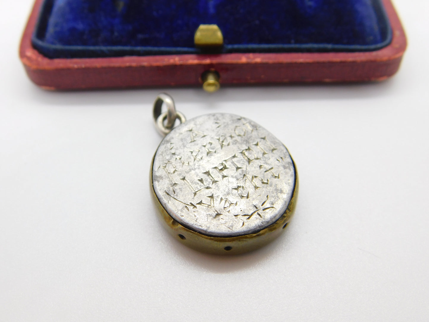 Victorian Maritime Charm Formed of 'A Piece of Lipton's Yacht' Antique c1898