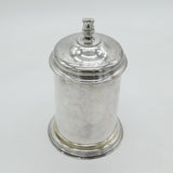 19th Century Swedish Sterling Silver Lidded Stein Tankard Antique 1866