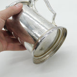 19th Century Swedish Sterling Silver Lidded Stein Tankard Antique 1866