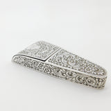 Large Sterling Silver Sewing Case Art Nouveau Antique 1899 Victorian London
