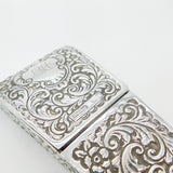Large Sterling Silver Sewing Case Art Nouveau Antique 1899 Victorian London