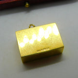 9ct Yellow Gold £1 Note In Case of Emergency Charm Vintage 1983 London