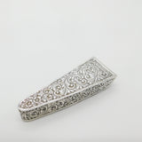 Large Sterling Silver Sewing Case Art Nouveau Antique 1899 Victorian London