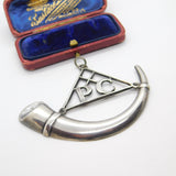 Early Victorian Sterling Silver 'PC' Large Military Medal Possibly Crimean Pony Corps 1851 Sheffield