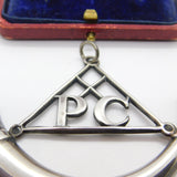 Early Victorian Sterling Silver 'PC' Large Military Medal Possibly Crimean Pony Corps 1851 Sheffield