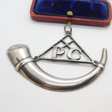 Early Victorian Sterling Silver 'PC' Large Military Medal Possibly Crimean Pony Corps 1851 Sheffield