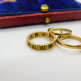 9ct Yellow Gold Wedding & Engagement Ring Charm Pendant Vintage c1970