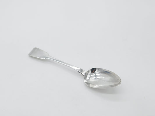 Irish Sterling Silver Fiddle Thread Serving Spoon Antique 1828 Dublin Georgian