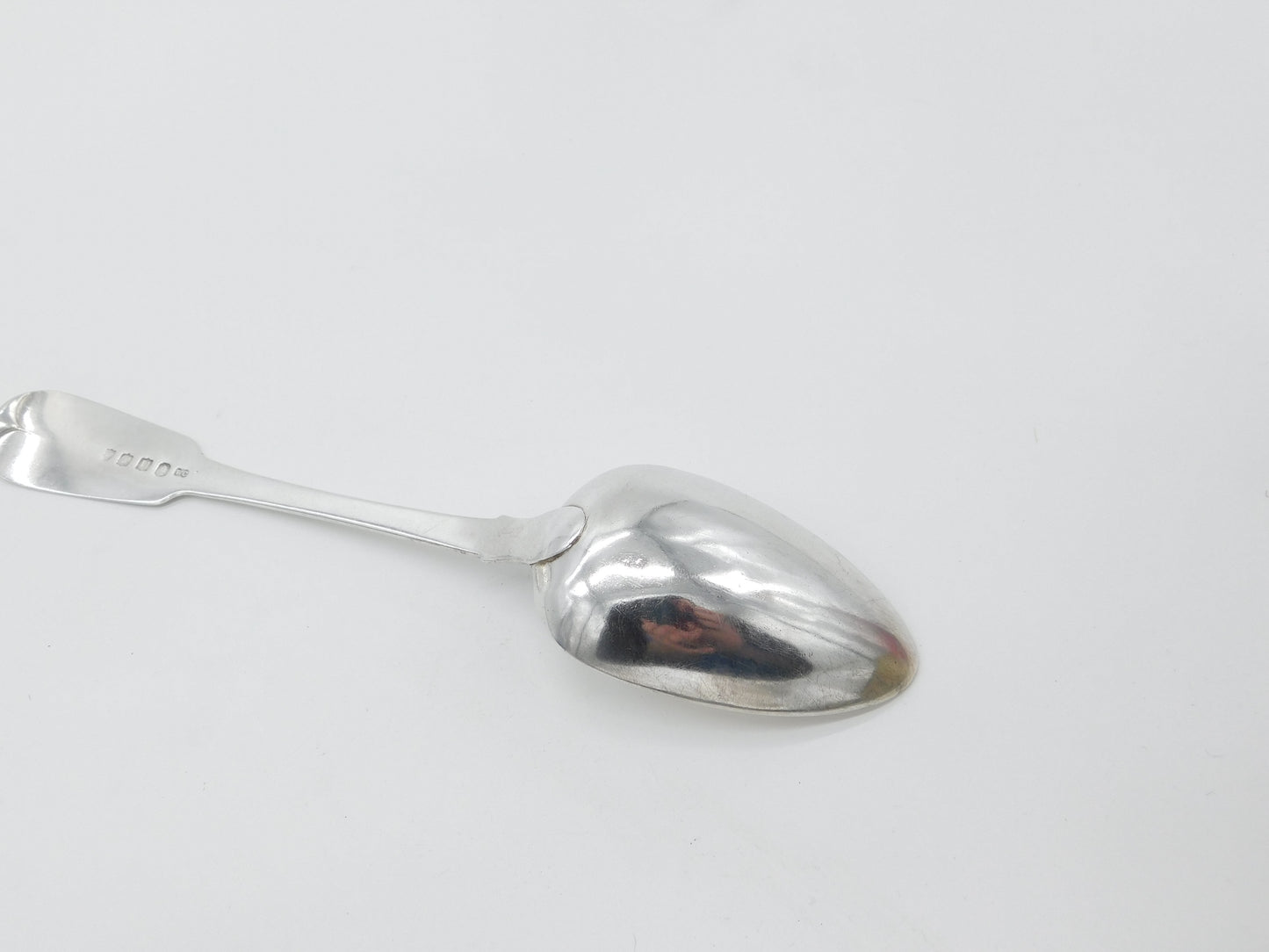 Irish Sterling Silver Fiddle Thread Serving Spoon Antique 1828 Dublin Georgian