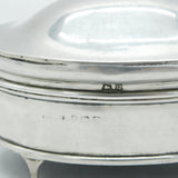 Sterling Silver Domed Jewellery Box Antique 1919 Birmingham Art Deco