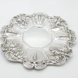 Large Reed & Barton Sterling Silver Floral Serving Platter Dish 1954 Mid-Century American